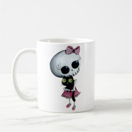 Kleines Fräulein Death - Halloween-Schönheit Kaffeetasse
