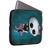 Kleines Fräulein Death - Halloween-Schönheit Laptopschutzhülle (Vorne Rechts)