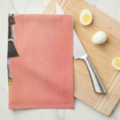 Kleines Fräulein Death mit kleinem Kuchen Geschirrtuch (Viertel Falte)