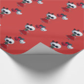 Kleines Fräulein Death Valentine Girl Geschenkpapier (Ecke)