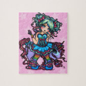 Kleines Fräulein Deelish Fairy Unicorn Fantasy Puzzle (Vertikal)