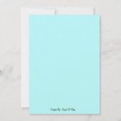 Kleines Fräulein Dino Birthday Invitation Einladung (Rückseite)