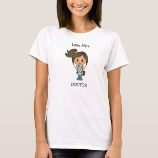 Kleines Fräulein Doktor - niedliches brünettes T-Shirt