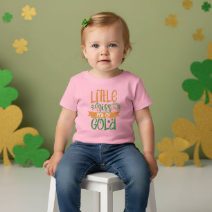 Kleines Fräulein Goldtopf St. Patrick T-Shirt für