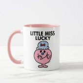 Kleines Fräulein Lucky Hiding Her Mouth Tasse (Links)
