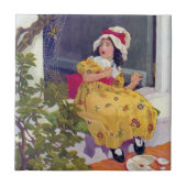 Kleines Fräulein Muffet Nursery Rhyme Fliese (Vorderseite)