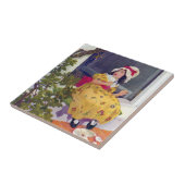 Kleines Fräulein Muffet Nursery Rhyme Fliese (Seite)