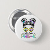 Kleines Fräulein Pre-K-Mädchen Ck Zur Schule Shirt Button (Vorne & Hinten)