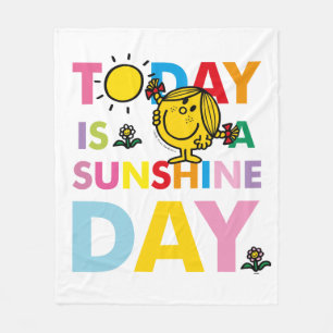 Kleines Fräulein Sunshine   ist heute ein Fleecedecke