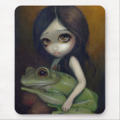 "Kleines Frosch-Mädchen" Mousepad (Vorne)