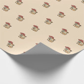 Kleines Fuchs-Liebesballon-Muster Geschenkpapier (Ecke)