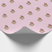 Kleines Fuchs-Liebesballon-Muster-Wrap-Papier Geschenkpapier (Ecke)