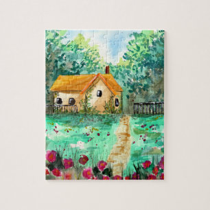 Kleines Gartenhaus Puzzle
