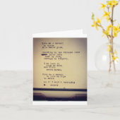 kleines Gedicht Karte (Gelbe Blume)