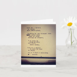 kleines Gedicht Karte