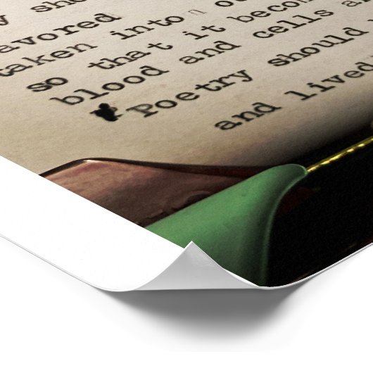 kleines Gedicht Poster (Ecke)