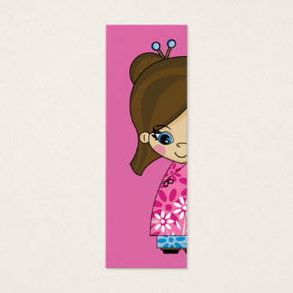 Kleines Geisha Girl Lesezeichen.