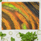 Kleines gelbliches Mosaik und deformiert Geschirrtuch (Gefaltet)