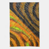 Kleines gelbliches Mosaik und deformiert Geschirrtuch (Vertikal)