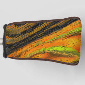 Kleines gelbliches Mosaik und deformiert Golf Headcover (Vorderseite)