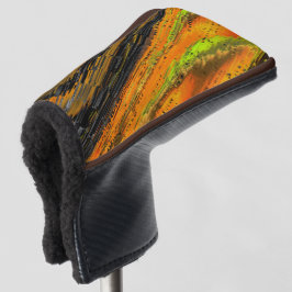 Kleines gelbliches Mosaik und deformiert Golf Headcover