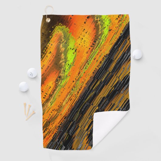 Kleines gelbliches Mosaik und deformiert Golfhandtuch (Insitu)