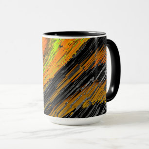 Kleines gelbliches Mosaik und deformierter Stil Tasse