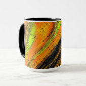 Kleines gelbliches Mosaik und deformierter Stil Tasse (Vorderseite Links)
