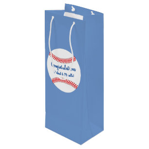Kleines Gepäck Baseball Baby Dusche Mittleres Gesc Geschenktüte Für Weinflaschen