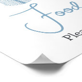 Kleines Gepäckstück Baseball Babydusche Nahrung Poster (Ecke)