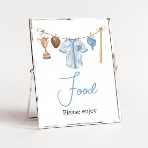 Kleines Gepäckstück Baseball Babydusche Nahrung Poster