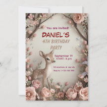 Kleines Gepunktetes Hirschwald zum Geburtstag Einl