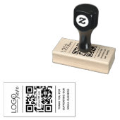 Kleines Geschäft QR-Code Danke Gummistempel (Stempel)