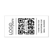 Kleines Geschäft QR-Code Danke Gummistempel (Prägung)