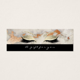 Kleines Geschenkgutschein Marmor Black Lash Makeup