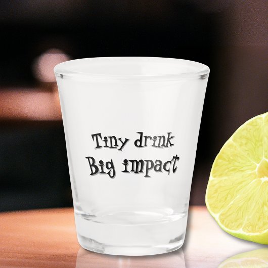 Kleines Getränk mit großer Wirkung einzigartig Schnapsglas