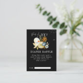 Kleines Ghost-Baby-Duschdiplom-Raffel Begleitkarte (Stehend Vorderseite)