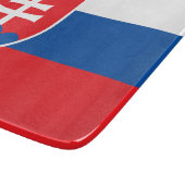 Kleines Glasschneidbrett mit der Flagge der Slowak Schneidebrett (Ecke)