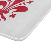 Kleines Glasschneidbrett mit der Flagge von Floren Schneidebrett (Ecke)