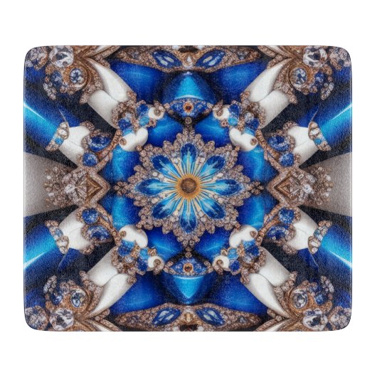 Kleines Glasspanbrett mit argentinischen Farben Schneidebrett (Vorderseite)