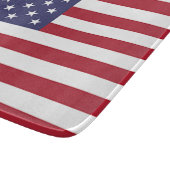 Kleines Glasspanbrett mit der Flagge der USA Schneidebrett (Ecke)