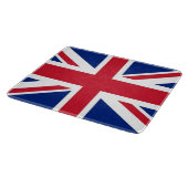 Kleines Glasspanbrett mit der Flagge des Vereinigt Schneidebrett (Ecke)