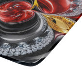 Kleines Glasspanbrett mit Deutschland Colour Schneidebrett (Ecke)