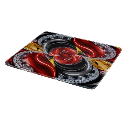 Kleines Glasspanbrett mit Deutschland Colour Schneidebrett (Ecke)