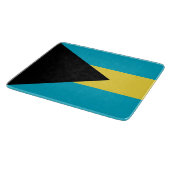 Kleines Glasspanbrett mit Flagge von Bahamas Schneidebrett (Ecke)