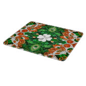 Kleines Glasspanbrett mit irischen Farben Schneidebrett (Ecke)