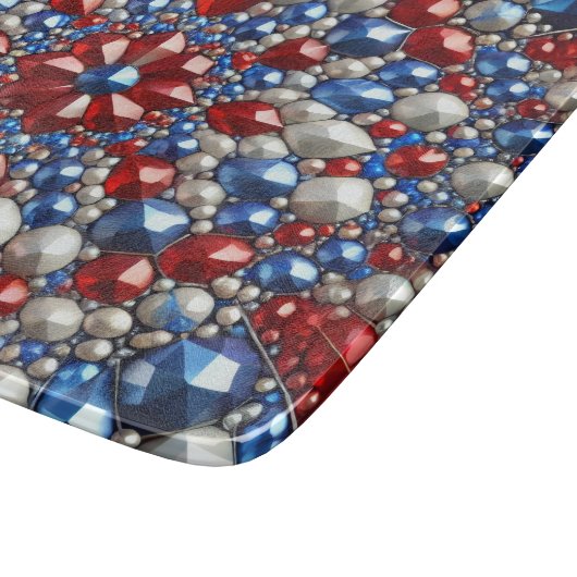 Kleines Glasspanbrett mit niederländischen Farben Schneidebrett (Ecke)