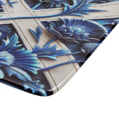 Kleines Glasspanbrett mit Scottish Thistles Schneidebrett (Ecke)