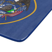 Kleines Glasspanbrett mit Utah-Flagge Schneidebrett (Ecke)