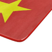 Kleines Glasspanbrett mit vietnamesischer Flagge Schneidebrett (Ecke)